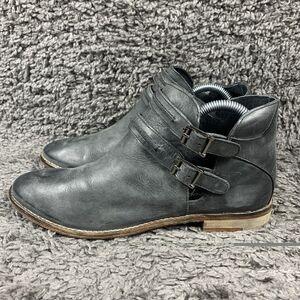 Free People Booties Womens 39 EU Leather Boho Grunge Biker Bohemian
